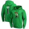 Boston Celtics Kelly Green #1 Dad Chic Pullover Hoodie