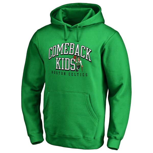 Boston Celtics Kelly Green Comeback Chic Kids Pullover Hoodie