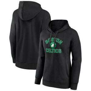 Boston Celtics Women's Black Elegant Overtime Pullover Hoodie