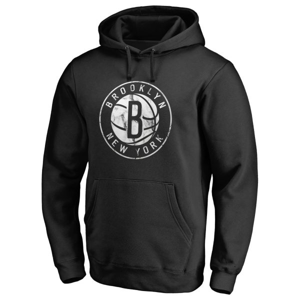 Brooklyn Nets Black Marble Logo Unique Pullover Hoodie
