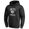 Brooklyn Nets Unique Black Primary Logo Pullover Hoodie