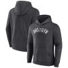 Brooklyn Eye - catching Nets Charcoal Wordmark Alternate Pullover Hoodie