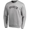 Brooklyn Nets Heathered Elegant Gray Wordmark Pullover Sweatshirt