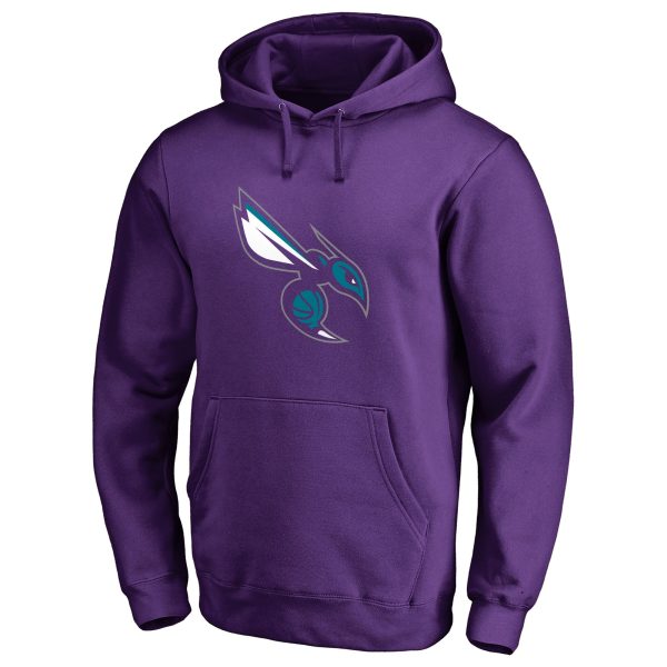 Charlotte Hornets Trendy Purple Alternate Logo Pullover Hoodie
