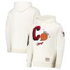 Chicago Bulls Cream Sswagger Classic Chenille Premium Pullover Hoodie