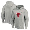 Chicago Bulls Heathered Trendy Gray Primary Mascot Logo Pullover Hoodie