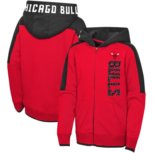 Chicago Bulls Preschool Red Post Up Full Chic Zip Hoodie