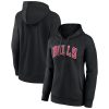 Chicago Bulls Elegant Women's Black Wordmark Alt Pullover Hoodie