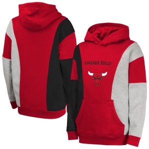 Chicago Bulls Youth Red Ace In the Hole Stylish Pullover Hoodie