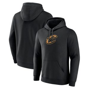 Cleveland Cavaliers Trendy Black Hardwood Logo Pullover Hoodie