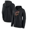 Cleveland Cavaliers Women's Black Alternate Unique Logo Pullover Hoodie