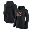 Cleveland Cavaliers Women's Gorgeous Black Primary Logo Pullover Hoodie