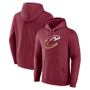 Cleveland Cavaliers Trendy Women's Wine Gradient Logo Pullover Hoodie