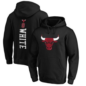 Coby White Chicago Bulls Black Playmaker Name Stylish & Number Pullover Hoodie