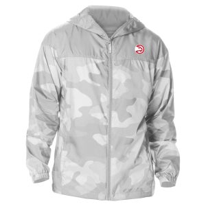 Columbia Atlanta Hawks Gray Camo Premium Flash Challenger Windbreaker Full Zip Jacket