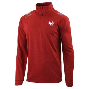 Columbia Atlanta Hawks Red Oakland Downs Quarter Zip Pullover Gorgeous