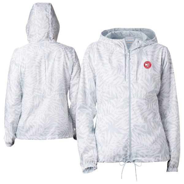 Columbia Atlanta Unique Hawks Women's White Flash Forward Windbreaker