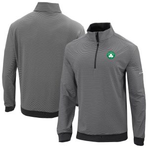 Columbia Boston Celtics Trendy Black Omni Wick Even Lie Quarter Zip Pullover