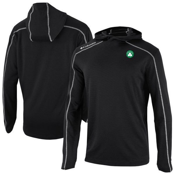 Columbia Premium Boston Celtics Black Omni Wick Shotgun Pullover Hoodie