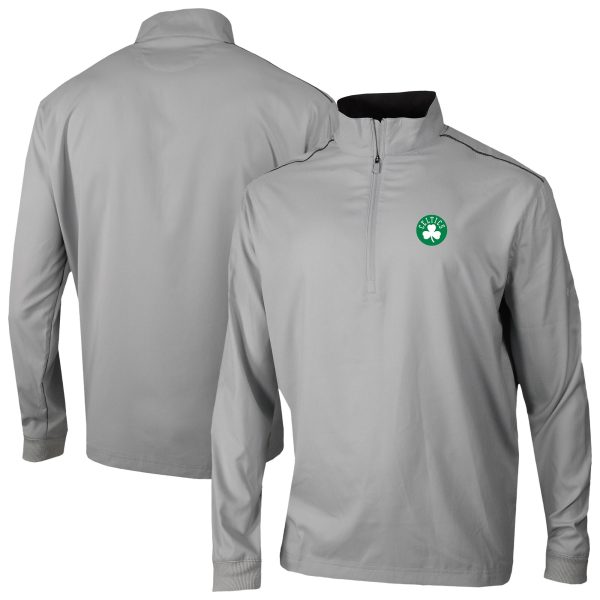 Columbia Boston Celtics Gray Elegant Bogey's Paradise Quarter Zip Pullover
