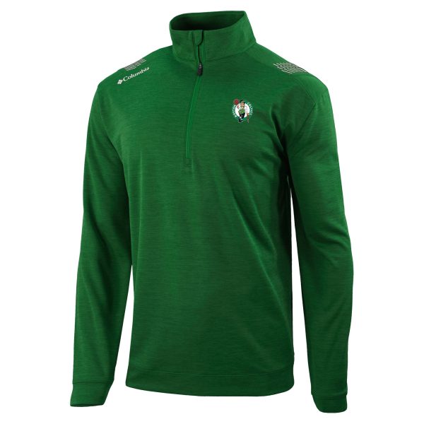 Columbia Boston Celtics Green Oakland Downs Quarter Zip Pullover Trendy