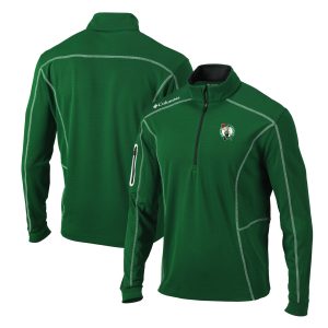 Columbia Boston Celtics Kelly Green Shotgun Quarter Zip Pullover Jacket Unique