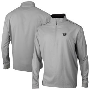 Columbia Brooklyn Nets Gray Bogey's Paradise Quarter Zip Elegant Pullover