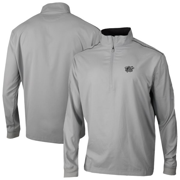 Columbia Brooklyn Nets Gray Bogey's Paradise Quarter Zip Elegant Pullover
