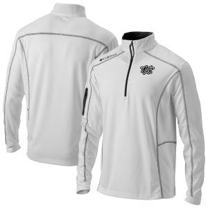 Columbia Brooklyn Nets White Omni Fabulous Wick Shotgun Quarter Zip Pullover