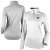 Columbia Brooklyn Nets Women's White Omni Elegant Wick Shotgun 2.0 Quarter Zip Pullover Top
