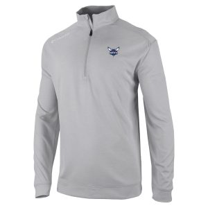 Columbia Charlotte Hornets Gray Oakland Elegant Downs Quarter Zip Pullover