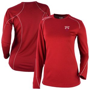 Columbia Stylish Chicago Bulls Women's Red Omni Wick Shotgun Pullover Top