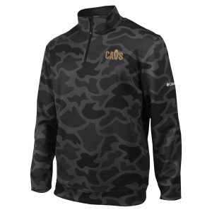 Columbia Cleveland Cavaliers Black Omni Wick Wickhams Hills Quarter Stylish Zip Pullover Top