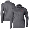 Columbia Elegant Cleveland Cavaliers Gray Park View Half Zip Top