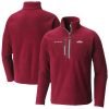 Columbia Chic Cleveland Cavaliers Wine Fast Trek III Half Zip Fleece Pullover