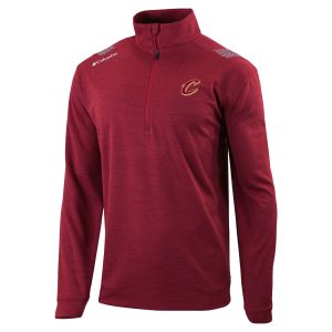 Columbia Unique Cleveland Cavaliers Wine Oakland Downs Quarter Zip Pullover