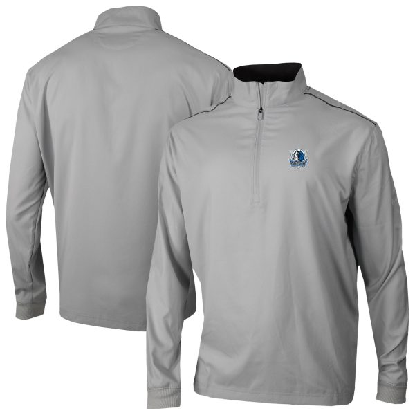 Columbia Dallas Premium Mavericks Gray Bogey's Paradise Quarter Zip Pullover