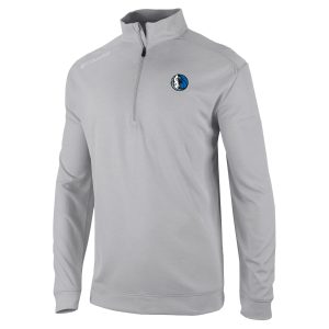 Columbia Dallas Mavericks Gray Oakland Elegant Downs Quarter Zip Pullover