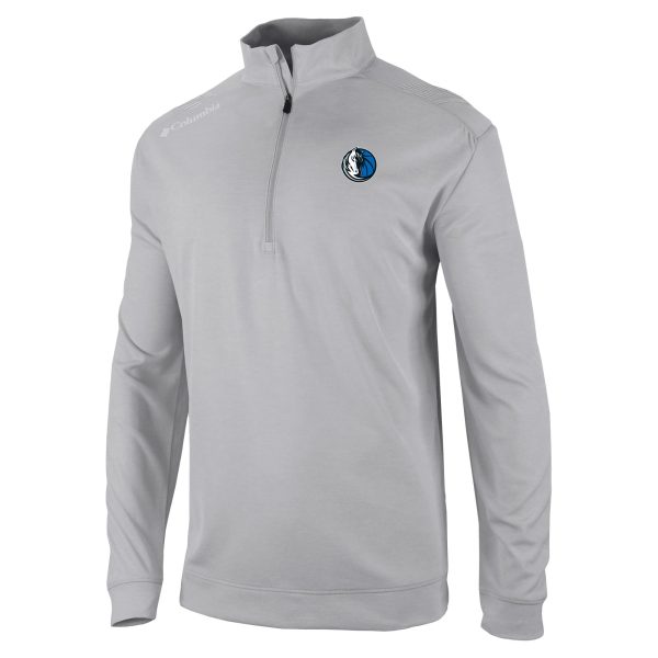 Columbia Dallas Mavericks Gray Oakland Elegant Downs Quarter Zip Pullover