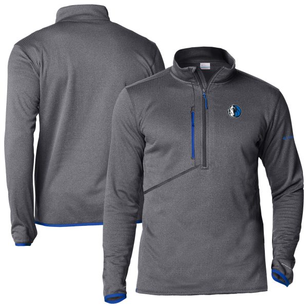 Columbia Dallas Mavericks Gray Gorgeous Park View Half Zip Top