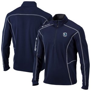 Columbia Dallas Mavericks Elegant Navy Omni Wick Shotgun Quarter Zip Pullover