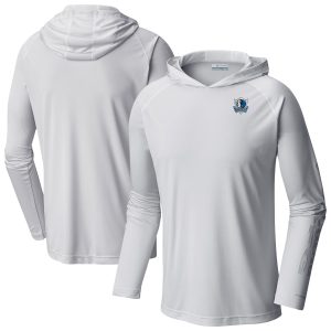 Columbia Dallas Mavericks White Terminal Tackle Long Sleeve Hoodie T Shirt Chic