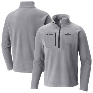 Columbia Denver Nuggets Gray Fast Trek III Fabulous Half Zip Fleece Pullover