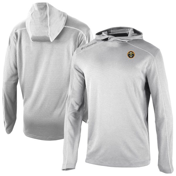 Columbia Denver Nuggets Gray Omni Wick Shotgun Stylish Pullover Hoodie
