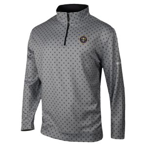 Columbia Denver Nuggets Gray Omni Unique Wick Wickhams Hills Quarter Zip Pullover Top