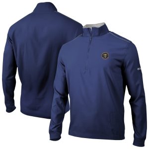 Columbia Denver Nuggets Navy Bogey's Paradise Quarter Zip Eye - catching Pullover