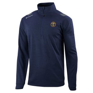 Columbia Unique Denver Nuggets Navy Oakland Downs Quarter Zip Pullover