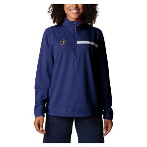 Columbia Denver Nuggets Elegant Women's Navy Skiff Guide Fleece Pullover Top