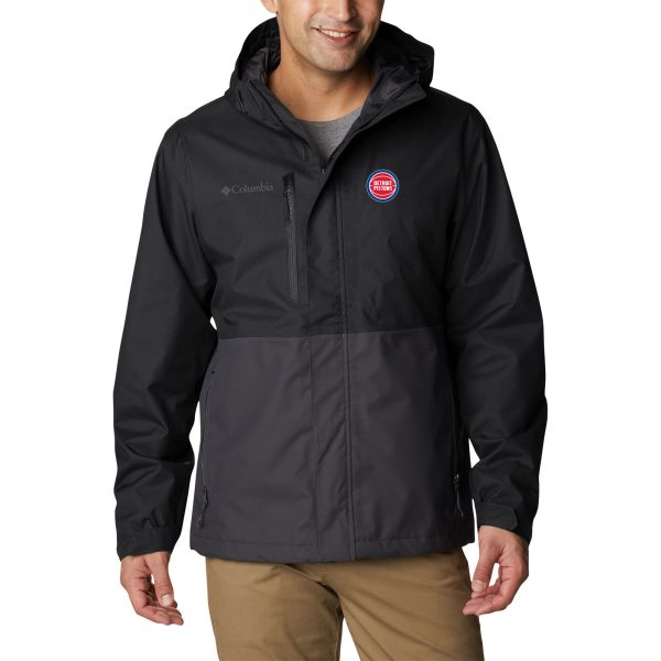 Columbia Stylish Detroit Pistons Black Hikebound Full Zip Jacket