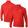 Columbia Stylish Detroit Pistons Red Bogey's Paradise Quarter Zip Pullover